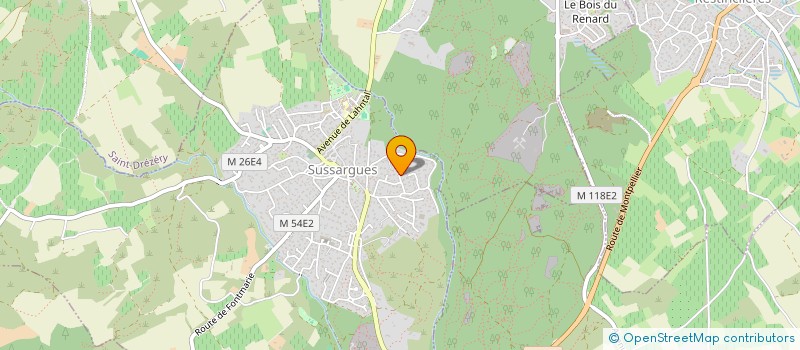 localisation de l'entreprise HPM  SUSSARGUES