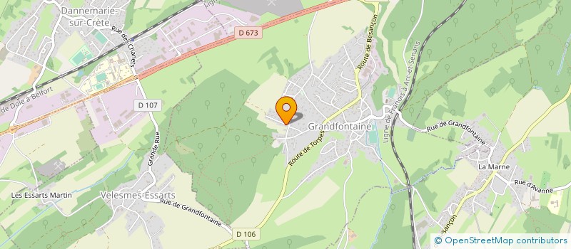 localisation de l'entreprise HPM à CHEMAUDIN ET VAUX