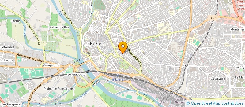 localisation de l'entreprise HPM ELECTRICITE  BEZIERS