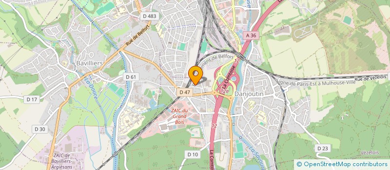 localisation de l'entreprise HPMI  DANJOUTIN