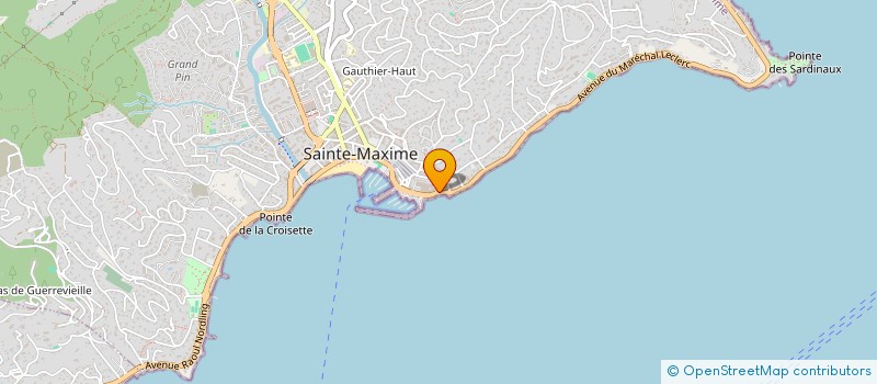 localisation de l'entreprise HPO IMMOBILIER à SAINTE-MAXIME