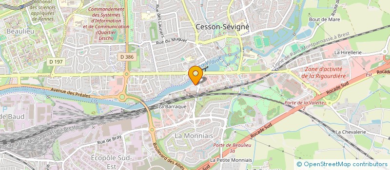 localisation de l'entreprise HPP à CESSON-SEVIGNE