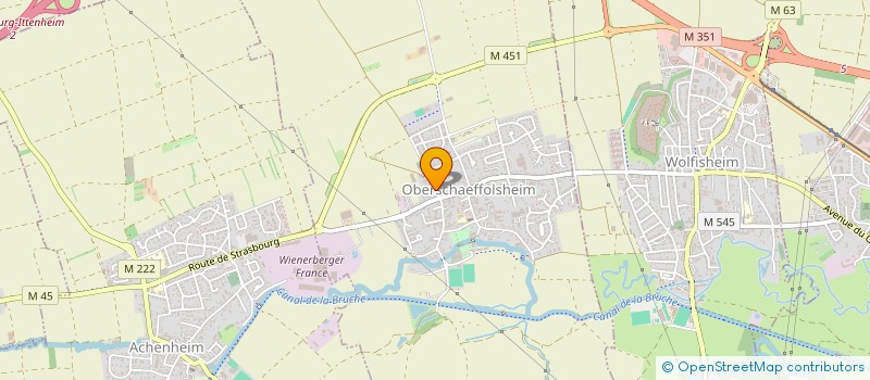 localisation de l'entreprise HPP  OBERSCHAEFFOLSHEIM