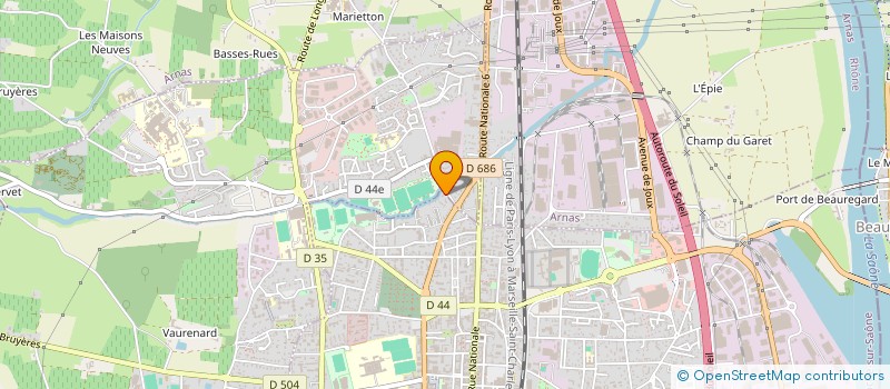 localisation de l'entreprise HPP NUTRITION  VILLEFRANCHE-SUR-SAONE