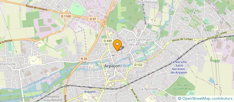 localisation de l'entreprise HPPE  ARPAJON