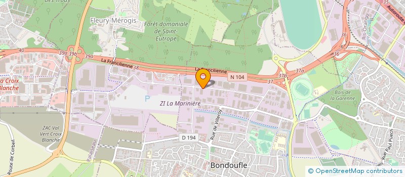localisation de l'entreprise HPROJECT  BONDOUFLE