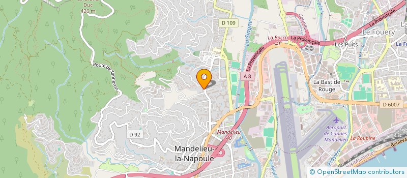 localisation de l'entreprise HPS - EQUIPEMENT  MANDELIEU-LA-NAPOULE