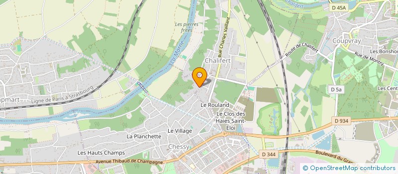 localisation de l'entreprise HPS2A IMMO  CHESSY