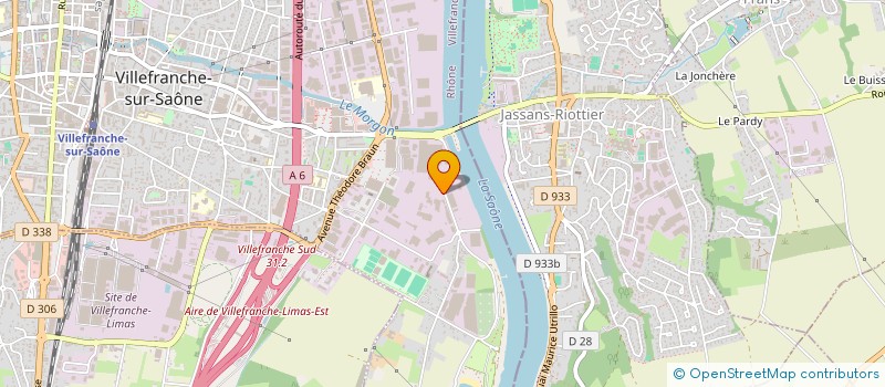 localisation de l'entreprise HPV à VILLEFRANCHE-SUR-SAONE