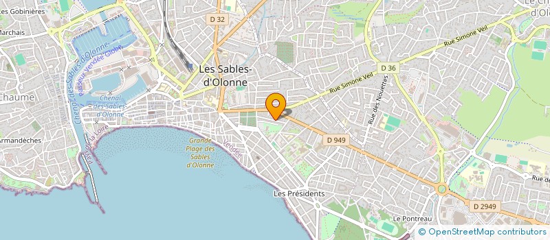 localisation de l'entreprise HPVOY à LES SABLES D'OLONNE