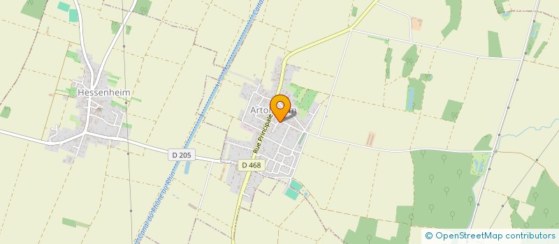 localisation de l'entreprise HQ CONCEPTION  HESSENHEIM