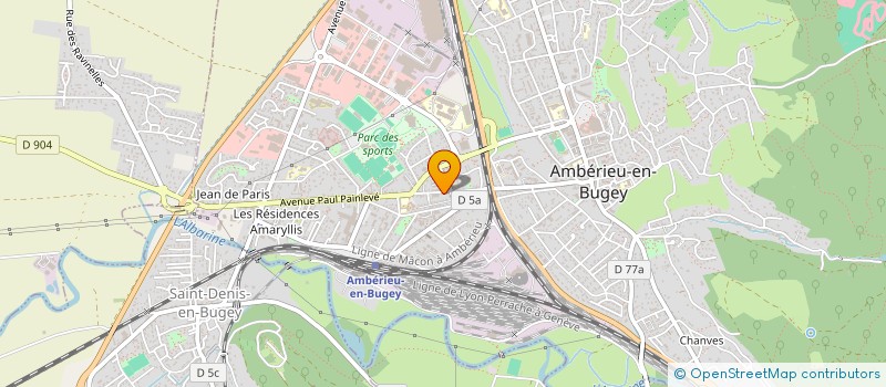 localisation de l'entreprise HR  AMBERIEU-EN-BUGEY