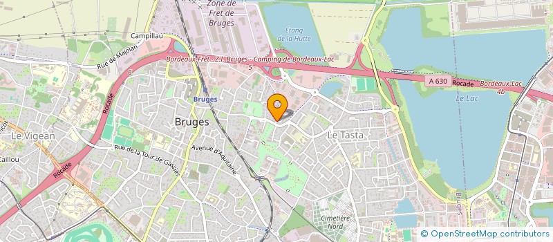 localisation de l'entreprise HR AUTO à BRUGES