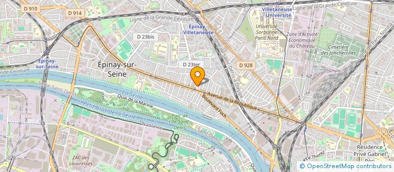 localisation de l'entreprise HR BATI à EPINAY-SUR-SEINE
