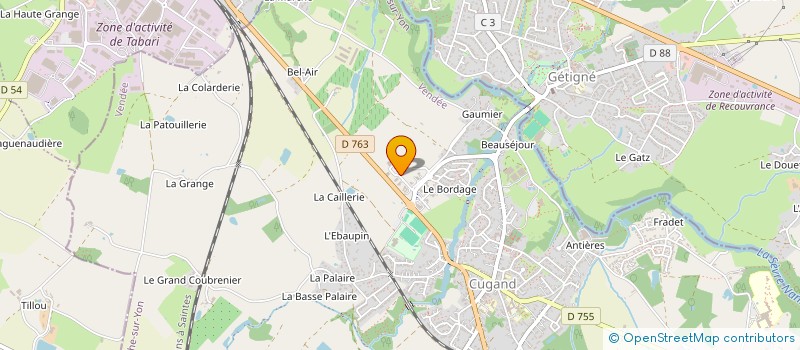 localisation de l'entreprise HR BATICONCEPT  CUGAND