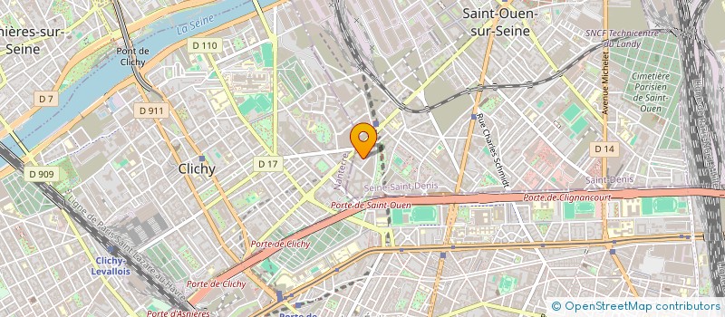 localisation de l'entreprise HR BRAND à SAINT-OUEN-SUR-SEINE