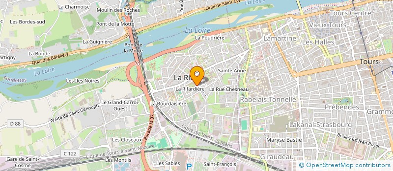 localisation de l'entreprise HR COIFFURE  LA RICHE