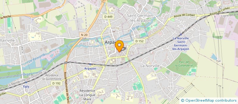 localisation de l'entreprise HR COIFFURE à ARPAJON