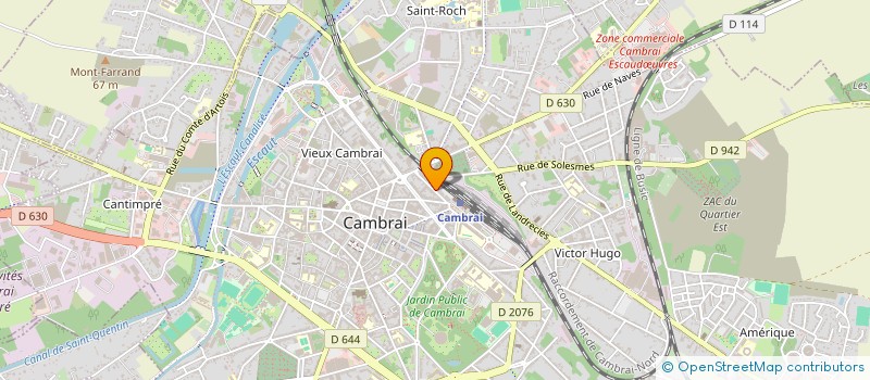 localisation de l'entreprise HR CONCEPT BEAUTE  CAMBRAI