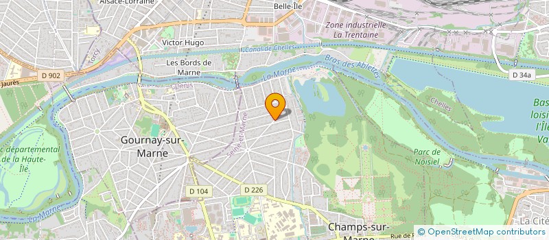 localisation de l'entreprise HR CORPORATE FINANCE à CHAMPS-SUR-MARNE