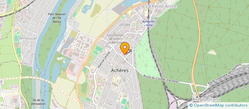 localisation de l'entreprise HR DANSES A 2  ACHERES