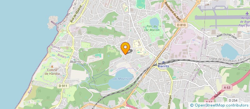 localisation de l'entreprise HR FINANCE à BIARRITZ