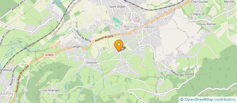 localisation de l'entreprise HR-HUB  BONS-EN-CHABLAIS