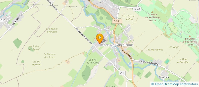 localisation de l'entreprise HR IMMO  REBREUVE-RANCHICOURT