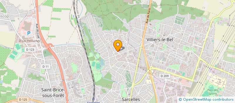 localisation de l'entreprise HR IMMOBILIER  SARCELLES