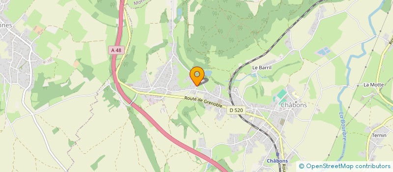 localisation de l'entreprise HR IMMOBILIER  CHABONS