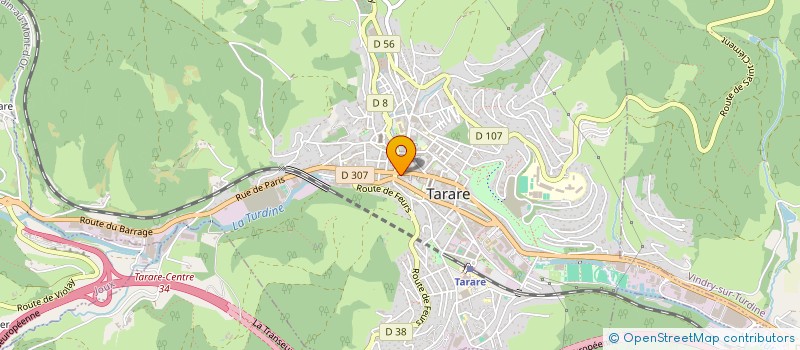 localisation de l'entreprise HR LAVAGE TARARE à TARARE