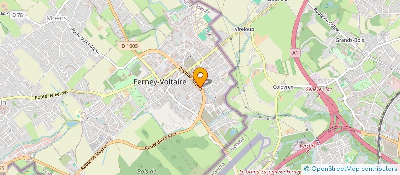 localisation de l'entreprise HR MANAGEMENT à FERNEY-VOLTAIRE
