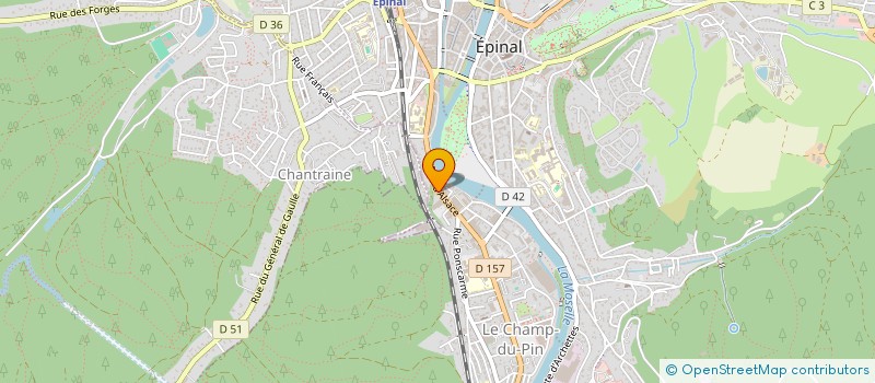 localisation de l'entreprise HR PATRIMOINE à EPINAL