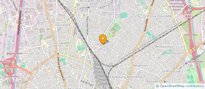localisation de l'entreprise HR PIZZA à TOULOUSE