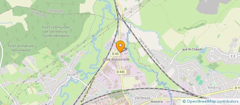 localisation de l'entreprise HR PREVENTION SECURITE INCENDIE à SARREBOURG