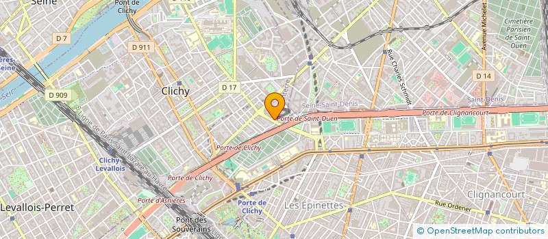 localisation de l'entreprise HR SERVICES à CLICHY