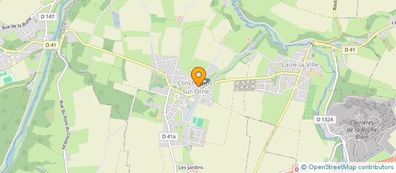 localisation de l'entreprise HR TELECOMS à LAIZE-CLINCHAMPS