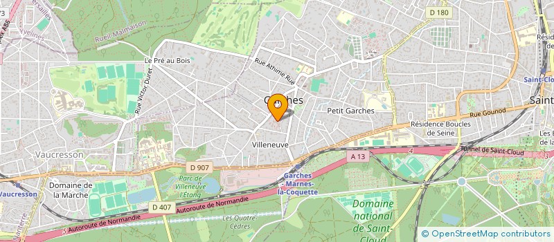 localisation de l'entreprise HR TRADITION à GARCHES