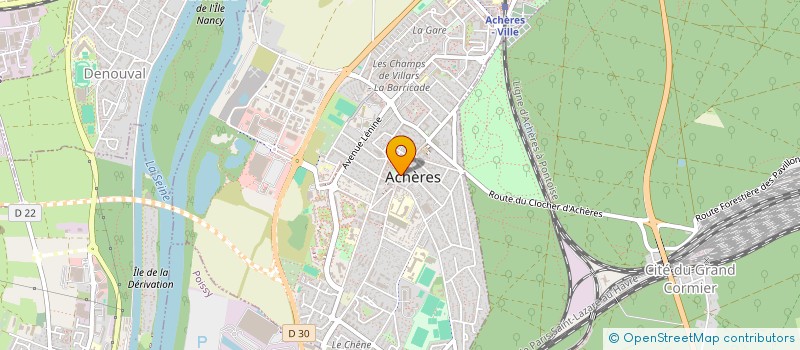 localisation de l'entreprise HR VIDEO à ACHERES