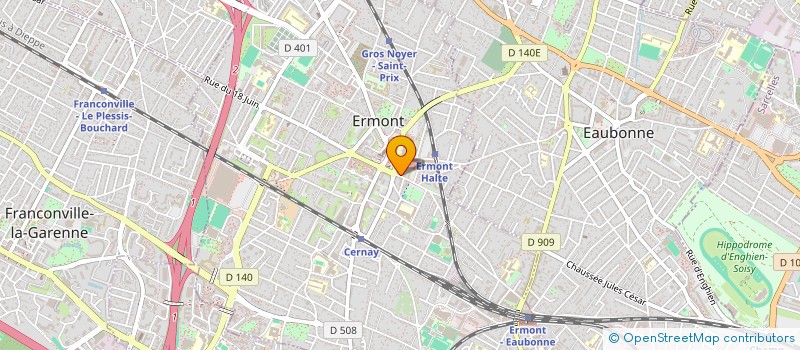 localisation de l'entreprise HR VTC  ERMONT