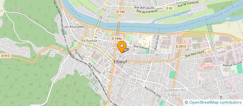 localisation de l'entreprise HR WAVES  ELBEUF