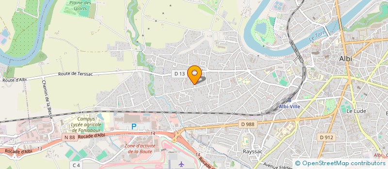localisation de l'entreprise HRB  ALBI