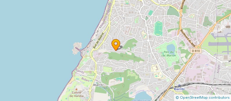 localisation de l'entreprise HRBB INVEST à BIARRITZ
