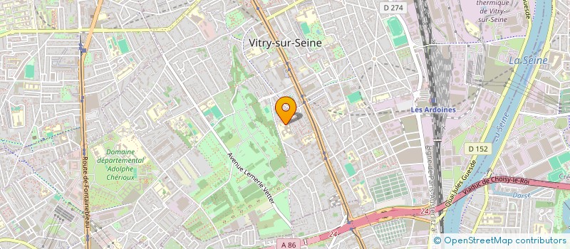 localisation de l'entreprise HRBL  VITRY-SUR-SEINE