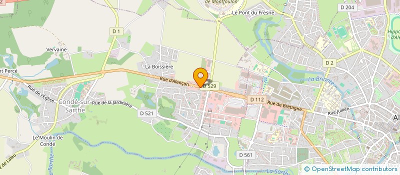 localisation de l'entreprise HRBN AUDIT ET CONSEIL à CONDE-SUR-SARTHE