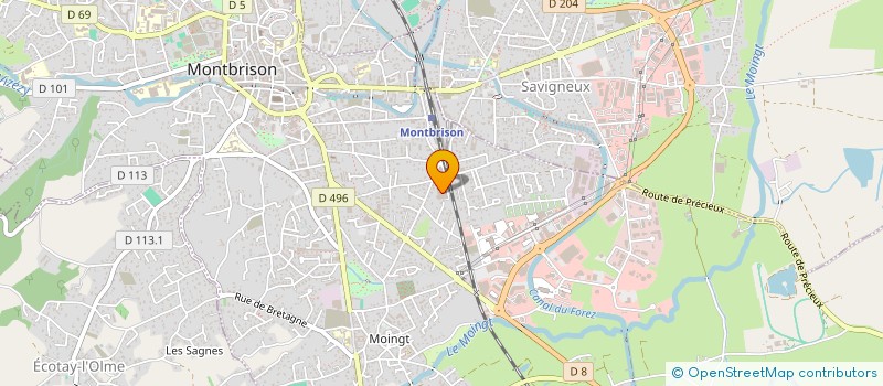 localisation de l'entreprise HRC  MONTBRISON