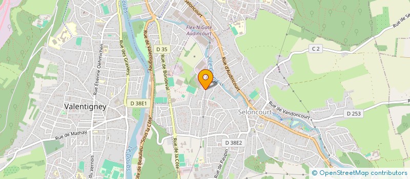 localisation de l'entreprise HRC  SELONCOURT