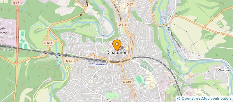 localisation de l'entreprise HRC CHAUSSURES à CHAUMONT