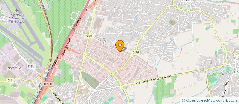 localisation de l'entreprise HRC ENVIRONNEMENT  RIVESALTES