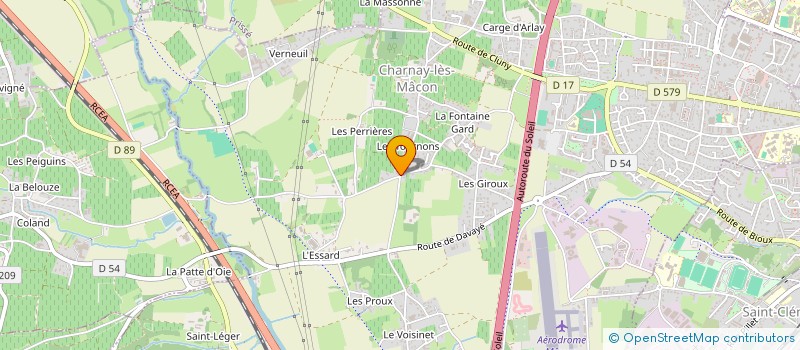 localisation de l'entreprise HRCC à CHARNAY-LES-MACON